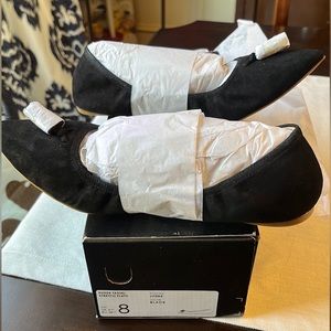 New in box- J. Crew Black Suede Stretch Flats